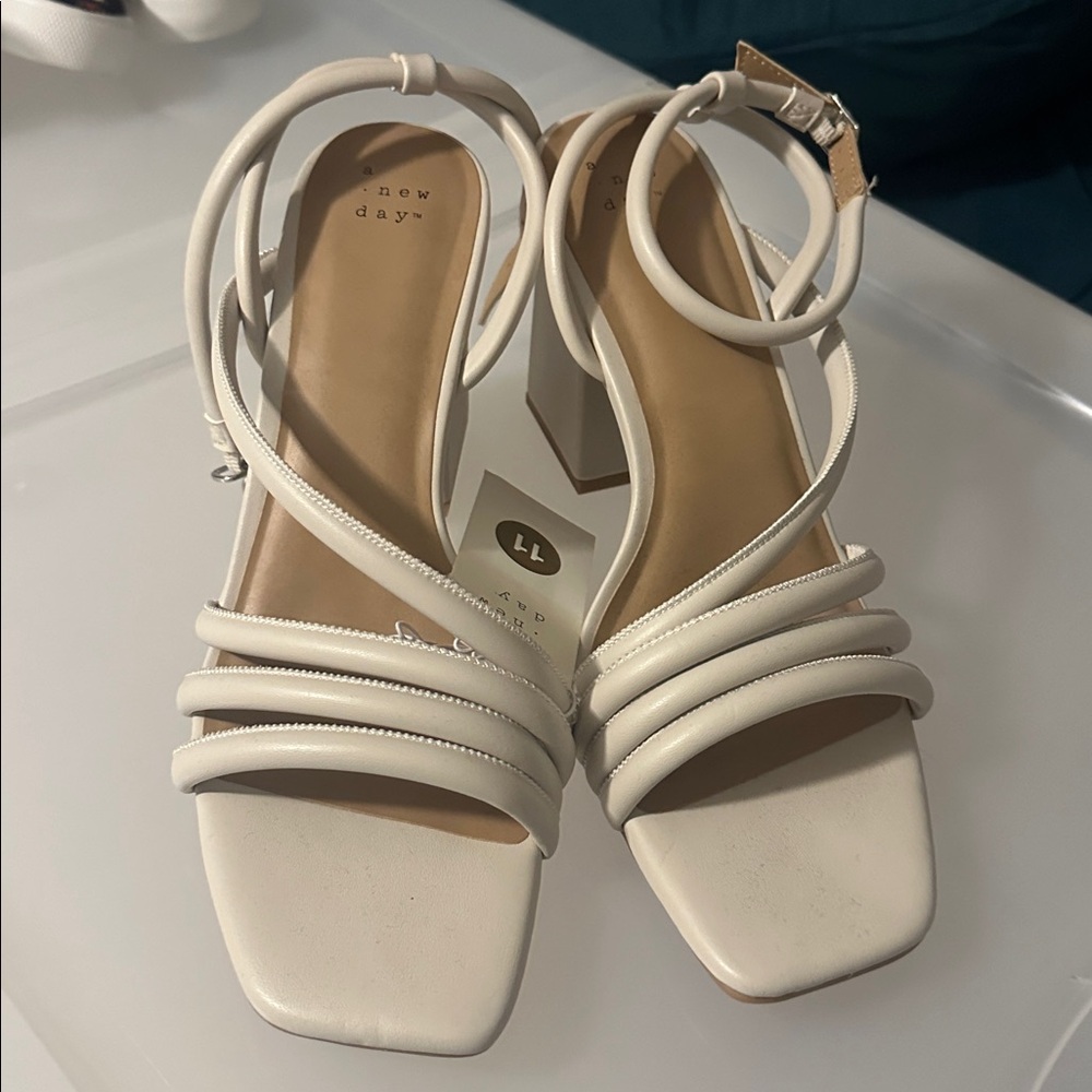 A New Day Cream Strappy Sandals